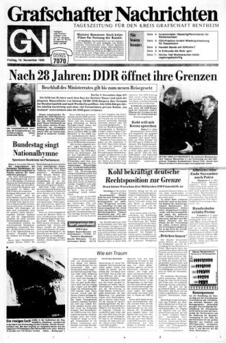 Grafschafter Nachrichten 1989